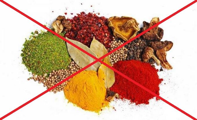 Se hai l'osteocondrosi cervicale, devi evitare l'uso di spezie piccanti.