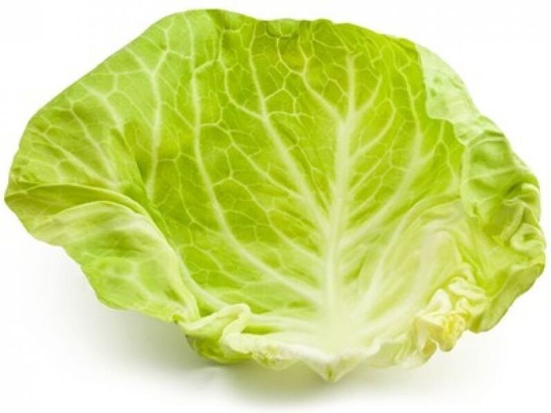 Una foglia di cavolo applicata sul collo allevia il dolore dovuto all'osteocodrosi.