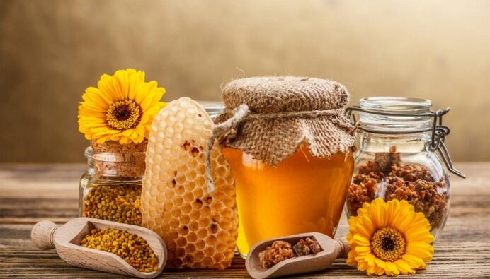 Miele usato per trattare l'osteocondrosi cervicale